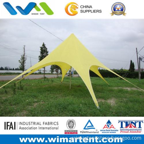 10mx10m Yellow Aluminum Star Sade Camping Tent